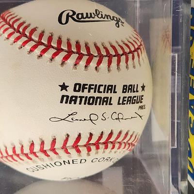 Sterling Hitchcock Padres OMLB Signed Autographed Baseball In Collectors Case