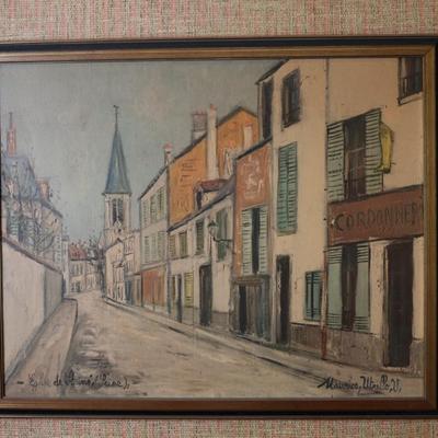 Maurice Utrillo "Eglise De Strins" Framed Print