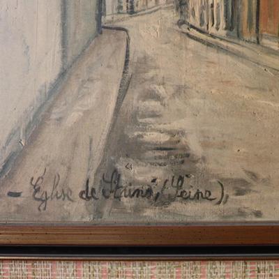 Maurice Utrillo "Eglise De Strins" Framed Print