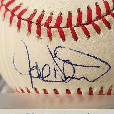 Jeff D'Amico Brewers OMLB Signed Autographed Baseball In Collectors Case