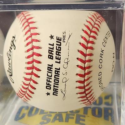 Jeff D'Amico Brewers OMLB Signed Autographed Baseball In Collectors Case