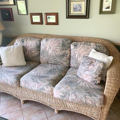 Wicker Sofa (Sunroom)