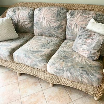 Wicker Sofa (Sunroom)