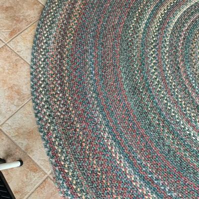 Large Oval Braided Rug (11’ x 8’)