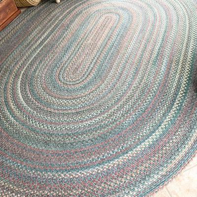 Large Oval Braided Rug (11’ x 8’)