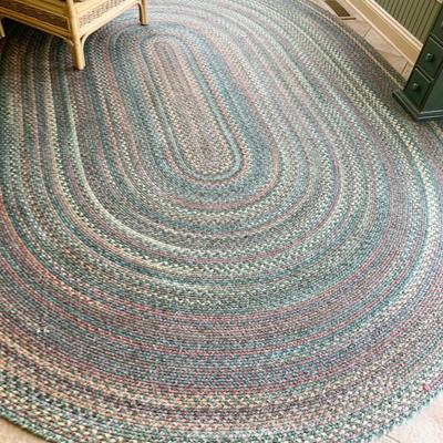 Large Oval Braided Rug (11’ x 8’)