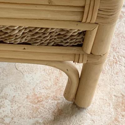 Wicker Chair & Ottoman