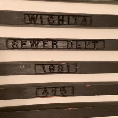 Antique Witchita Sewer Grate