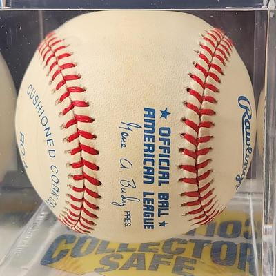 Jeff Nelson #43 Mariners OMLB Signed Autographed Baseball In Collectors Case