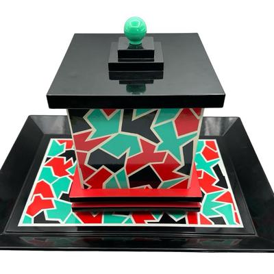 SIGMA Memphis Post Modern Lidded Ice Bucket and Tray by Sigma