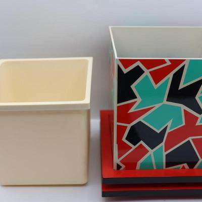 SIGMA Memphis Post Modern Lidded Ice Bucket and Tray by Sigma