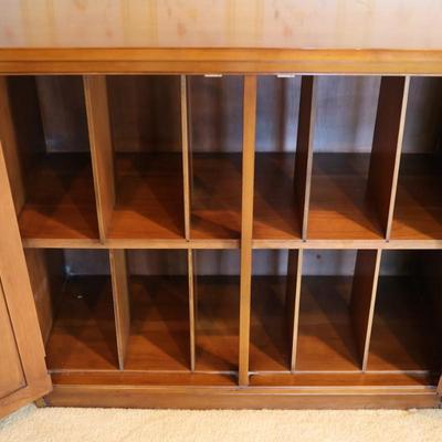 Wood Sideboard/Record Storage