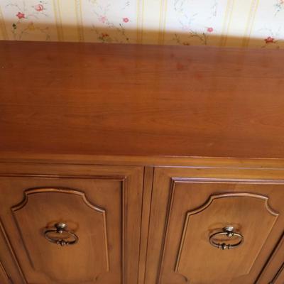Wood Sideboard/Record Storage