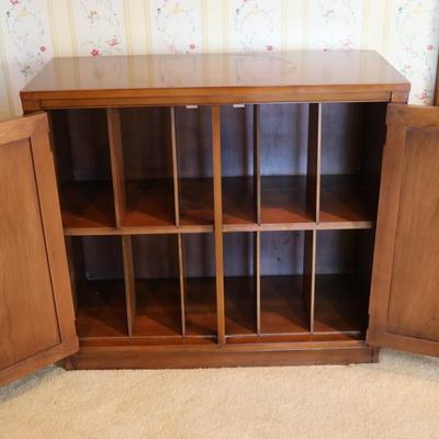 Wood Sideboard/Record Storage
