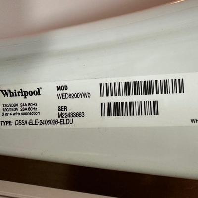Whirlpool Carbio Platinum Electric Dryer