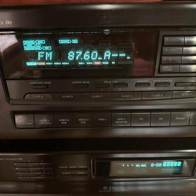 Onkyo TX-sv515pro Receiver and 6 Disc CD Changer