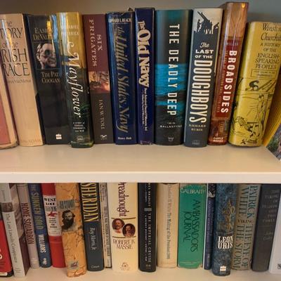 Several Bookshelves Full - Mostly Non- Fiction Biography History Hardback Presidents Civil War 50+ Books