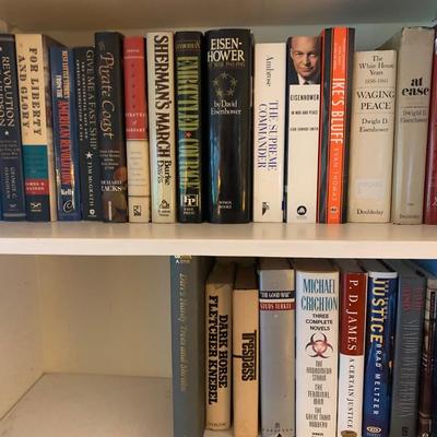 Several Bookshelves Full - Mostly Non- Fiction Biography History Hardback Presidents Civil War 50+ Books