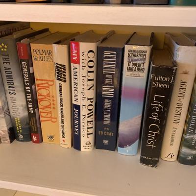 Several Bookshelves Full - Mostly Non- Fiction Biography History Hardback Presidents Civil War 50+ Books