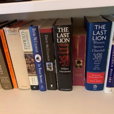 Several Bookshelves Full - Mostly Non- Fiction Biography History Hardback Presidents Civil War 50+ Books