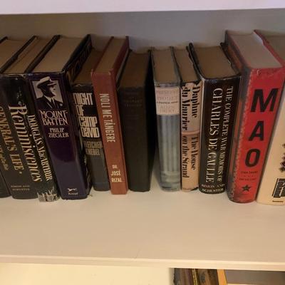 Several Bookshelves Full - Mostly Non- Fiction Biography History Hardback Presidents Civil War 50+ Books