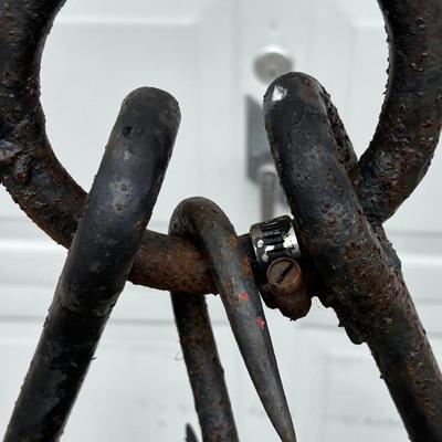 LOT 28: Cast Iron Hanging Pot Hook/Tripod