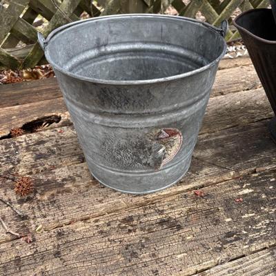 LOT 38: Vintage Ash Buckets & Pail