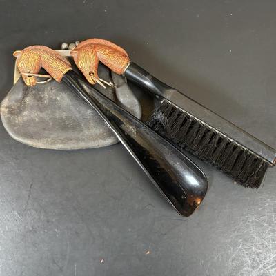 LOT 55: Vintage Audivox, Inc., Micronic Model #303, Antique Brandenburg Porcelain Mustache Cup, Gillett Razor, Schnefel Bros. Straight...
