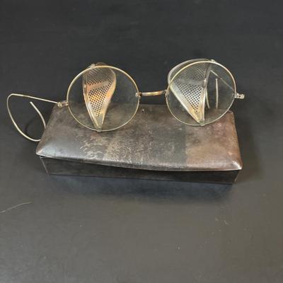 LOT 56: Antique/Vintage Spectacles, Franco Flashlight, Zaner Bloser Dip Pen w./Nib & a Tin Holder