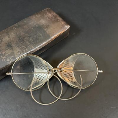 LOT 56: Antique/Vintage Spectacles, Franco Flashlight, Zaner Bloser Dip Pen w./Nib & a Tin Holder