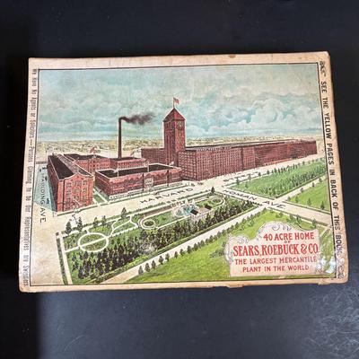 LOT 57: Vintage 1908 Replica Sears, Roebuck & Co., Catalog (1960/70), Pressed Glass Train Candy Container, Gemsco Made in England...