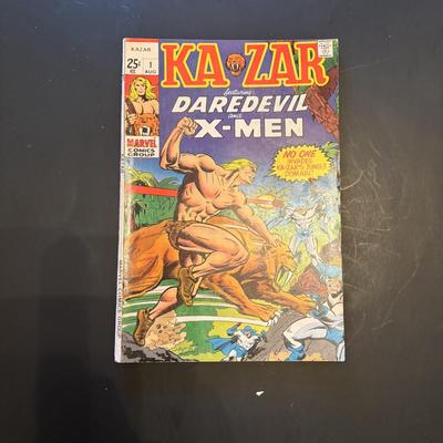 LOT 59: Marvel Comic Books: Kazar, Spiderman, Black Panther & Others