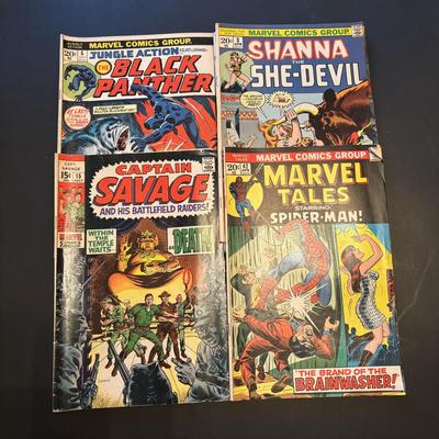 LOT 59: Marvel Comic Books: Kazar, Spiderman, Black Panther & Others