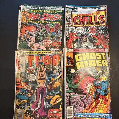 LOT 60: Marvel Comic Books: Hulk, Conan, Spiderman, Thor & Other