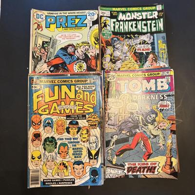 LOT 61: Marvel & DC Comic Books: Tower of Shadows, Tarzan, Swamp Thing, Where the Monsters Dwell & Others