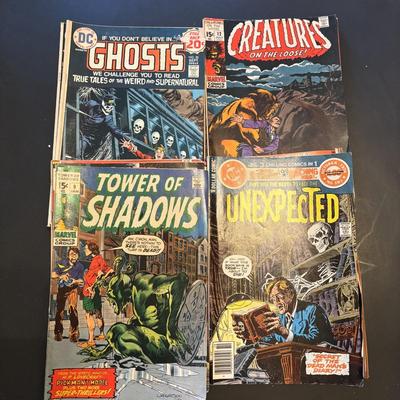 LOT 61: Marvel & DC Comic Books: Tower of Shadows, Tarzan, Swamp Thing, Where the Monsters Dwell & Others