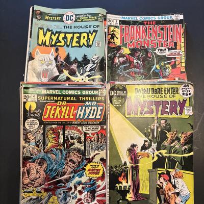 LOT 61: Marvel & DC Comic Books: Tower of Shadows, Tarzan, Swamp Thing, Where the Monsters Dwell & Others