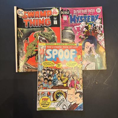 LOT 61: Marvel & DC Comic Books: Tower of Shadows, Tarzan, Swamp Thing, Where the Monsters Dwell & Others