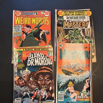 LOT 61: Marvel & DC Comic Books: Tower of Shadows, Tarzan, Swamp Thing, Where the Monsters Dwell & Others