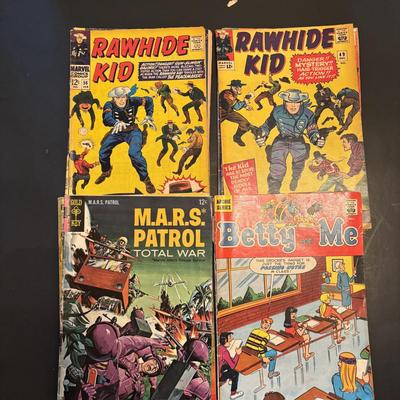 LOT 68: Vintage Comics: Boris Karloff, Rawhide Kid, Blondie, M.A.R.S. Patrol, GI Joe and More