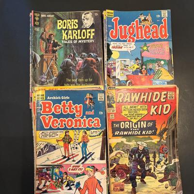 LOT 68: Vintage Comics: Boris Karloff, Rawhide Kid, Blondie, M.A.R.S. Patrol, GI Joe and More