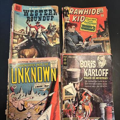 LOT 69: Vintage Comics: The Swamp Fox, Emergency Doctor, Tarzan, Cheyenne Kid, Wolfman and Others
