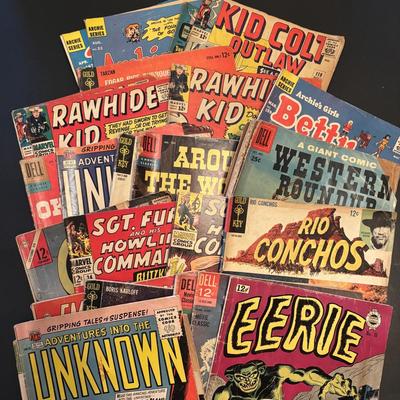 LOT 69: Vintage Comics: The Swamp Fox, Emergency Doctor, Tarzan, Cheyenne Kid, Wolfman and Others