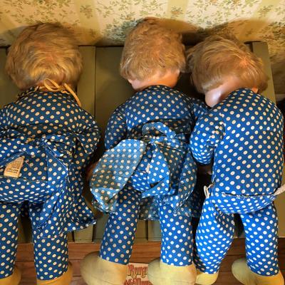 LOT 72: Vintage McDonald's Hamburglar Stuffed Dolls, Jack Frost Sugar Stuffed Doll & Mrs. Beasley Dolls