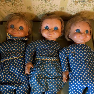 LOT 72: Vintage McDonald's Hamburglar Stuffed Dolls, Jack Frost Sugar Stuffed Doll & Mrs. Beasley Dolls