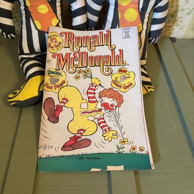 LOT 72: Vintage McDonald's Hamburglar Stuffed Dolls, Jack Frost Sugar Stuffed Doll & Mrs. Beasley Dolls