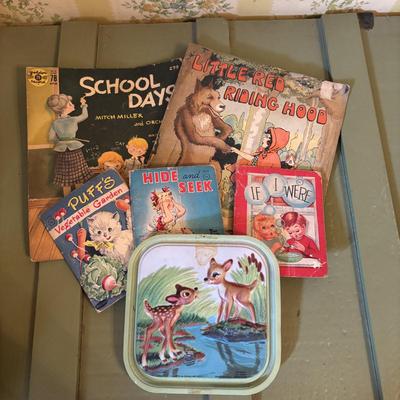LOT 73: Vintage Toys & Plushes: Wind-up Walking Doll, Wind-up Train Station, Musical Motion Swan, Monkey "Press Here" for...
