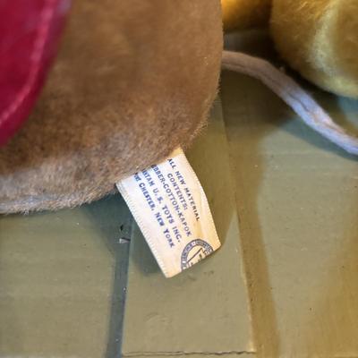 LOT 73: Vintage Toys & Plushes: Wind-up Walking Doll, Wind-up Train Station, Musical Motion Swan, Monkey "Press Here" for...