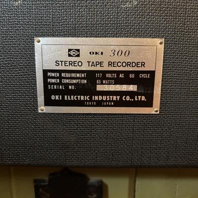 LOT 74: Vintage OKI 300 Stereo Tape Recorder - untested