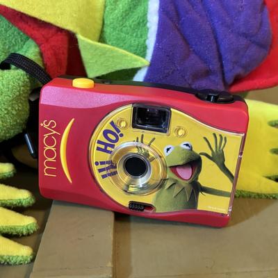 LOT 78: Toys R Us 35th Birthday Elmo, Macys Thanksgiving 2002 Kermit Frog Plush w/Camera, Macy's 2001 Curious George Macy's...